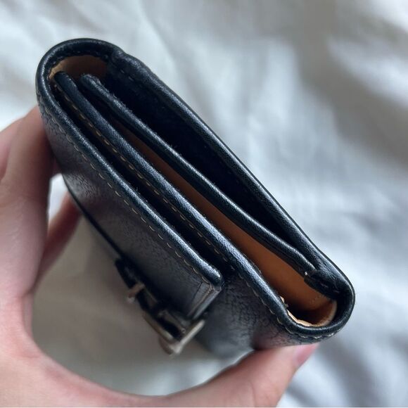 COACH Black Y2K Hampton Trifold Wallet Cardholder Bucket SoHo - Picture 2 of 9